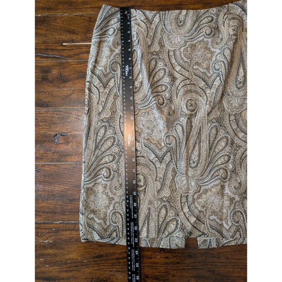 Bob Mackie Designer Sequin Paisley Skirt Vintage Glam Disco Y2K Party 34" W - Picture 5 of 8